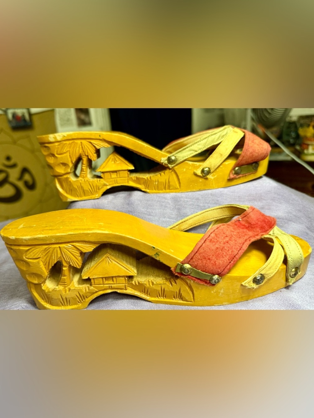 More Collectible than wearable.  Shoes from 1930-1950 RARE stamp.